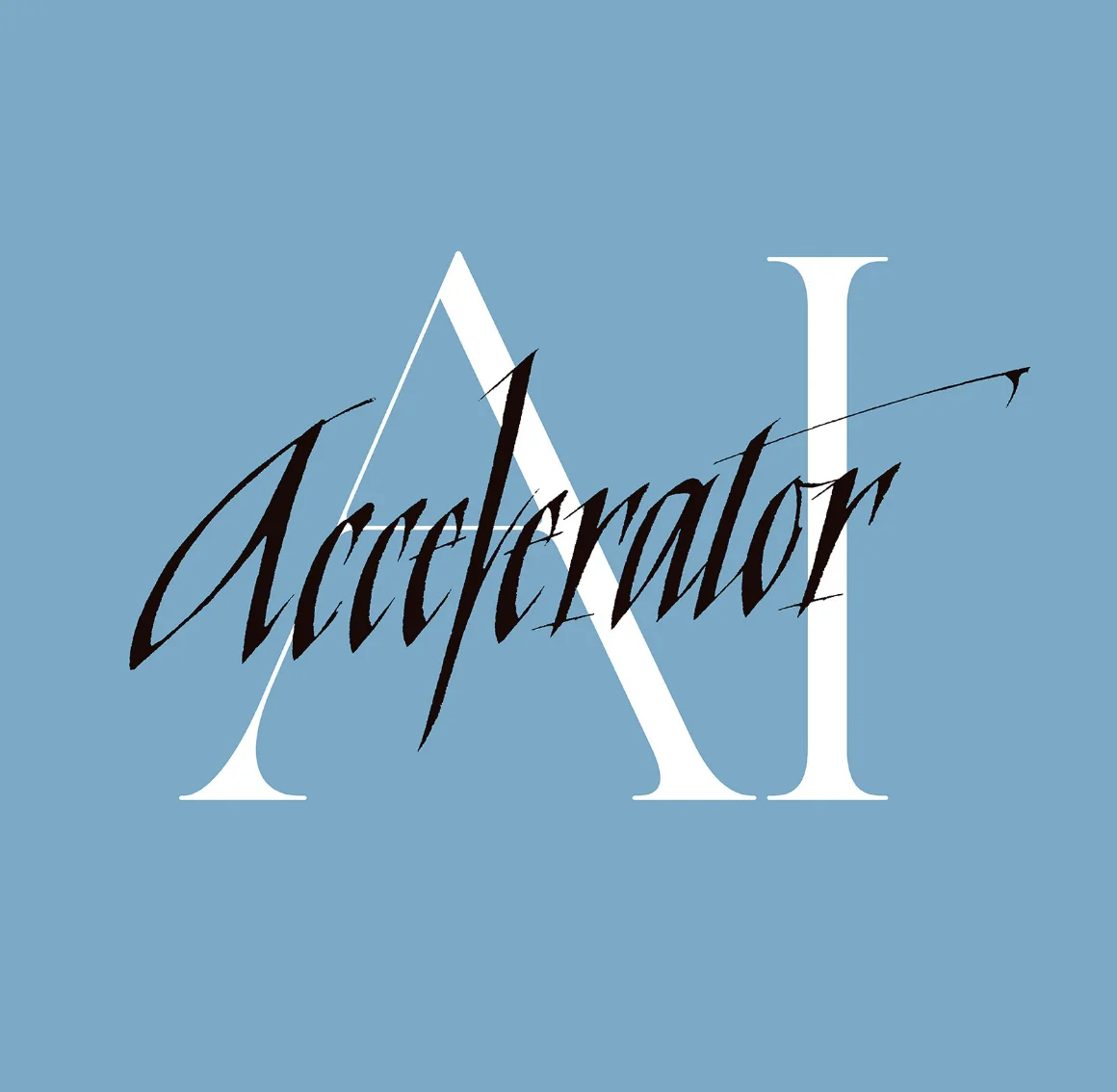 AI Acceleratorロゴブルー地色画像