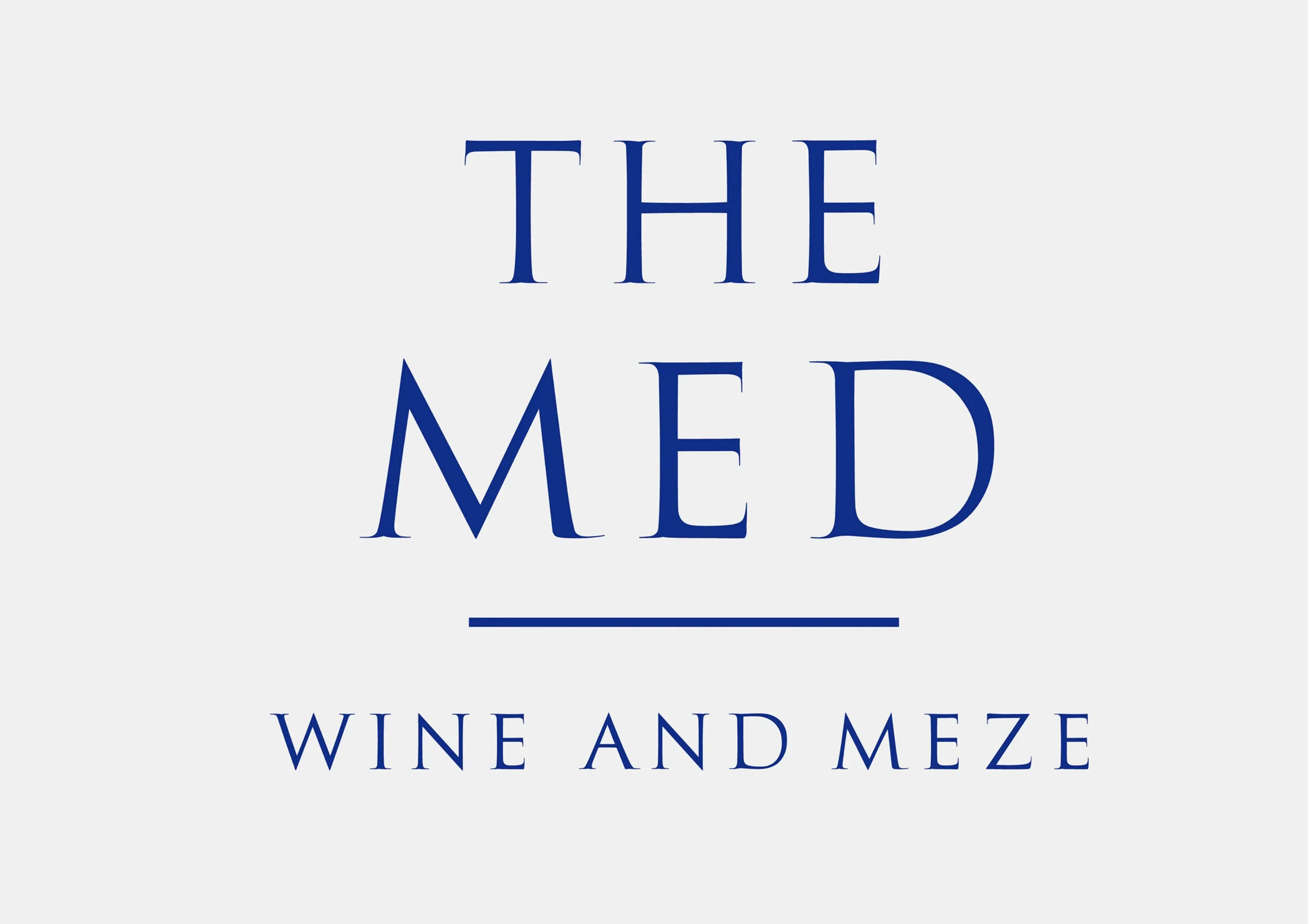 The MEDロゴタイプ画像「THE MED WINE AND MEZE」